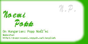 noemi popp business card